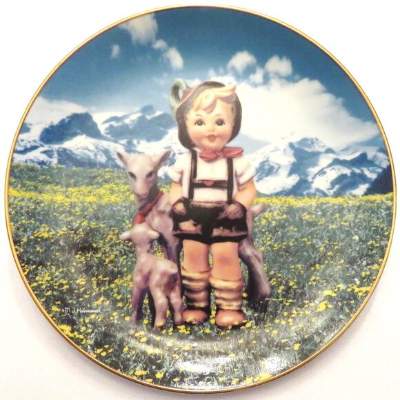 Hummel "Little Goat Herder" Danbury Mint Plate - Picture 1 of 3